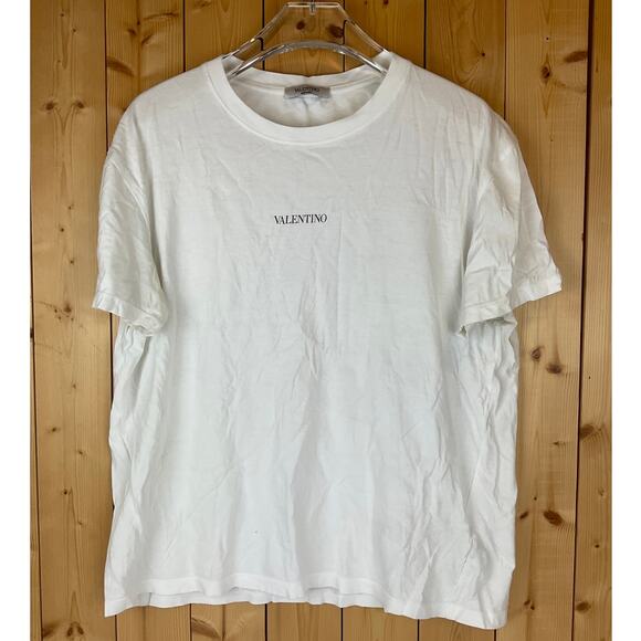 Men's Valentino Short Sleeve Tee, White - Size M - Picture 1 of 7